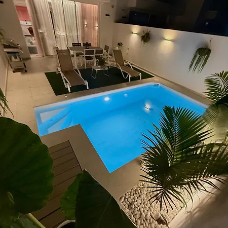 빌라 Alma Nomada With Heated Pool & Solarium & Barbacue & Chillout Ideal For Families *