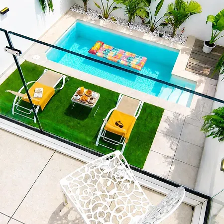 빌라 Alma Nomada With Heated Pool & Solarium & Bbq & Chillout Ideal For Families